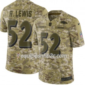 Camiseta Hombre NFL Baltimore Ravens Ray Lewis 52 Nike Salute to Service